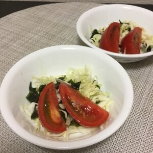 ワカメ入り野菜サラダ